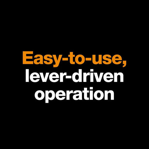Image text highlighting easy-to-use lever-driven operation for 2 Inch Circle Punch For Scrapbooking And Card Making Easy Manual Lever Punch.