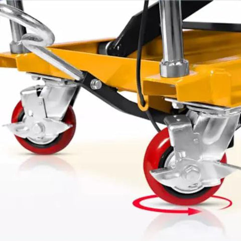 Heavy Duty Hydraulic Scissor Lift Workhorse Built Tough With Rock Solid Steel Frame And Multi Directional Wheels for smooth maneuvering