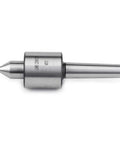 Side view: MT2 precision lathe live center with conical tip and cylindrical shank