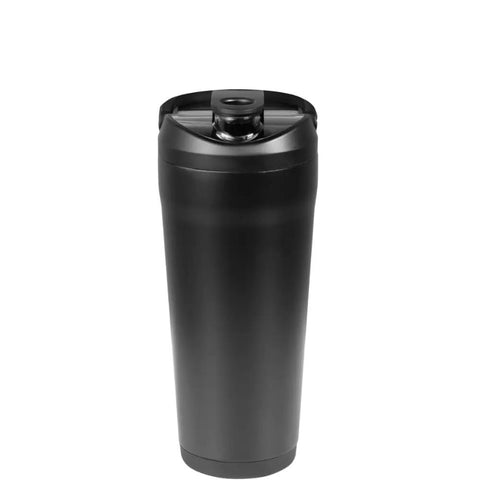 Vacuum Insulated Protein Shaker Bottle Built For Totally Dead Silent Mixing And Sweat Proof Shell Locks Your Preworkout Ice Cold Through Savage Gym Sessions And Long Haul Drives In Matte Black - front view