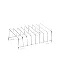 Dual rack skewer from 6 Piece Air Fryer Accessory Kit For 5.0 To 7.0 Quart Models, metal construction, side view