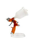 Professional Pneumatic Air Spray Gun With 1.3mm Nozzle For Automotive Paint Spraying And Auto Body Refinishing on a clear stand.