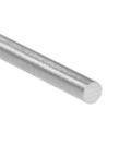 Round silver HSS steel rod, 1.7mm x 100mm lathe bar stock, side view.