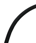 Close-up of Round Screen Spline.205 black vinyl for window screens, DIY replacement, 50 ft roll.