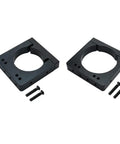 Two Pack CNC Engraving Spindle Mount Fixture For 80mm Motors Aluminum Alloy Support Base Bracket In Black Easy Install Durable 80mm