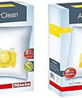 Two boxes of KK Dust Bags For Stick Vacuums S140-S168, S1, S190-S198, And Swing H1 on display, showing AirClean branding.