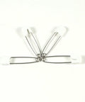 Sturdy Stainless Steel Cloth Diaper Pins With Safe Lock Closures in 8 Count Pack for Baby Care and Crafts