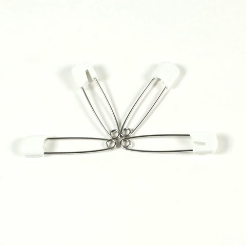 Sturdy Stainless Steel Cloth Diaper Pins With Safe Lock Closures in 8 Count Pack for Baby Care and Crafts