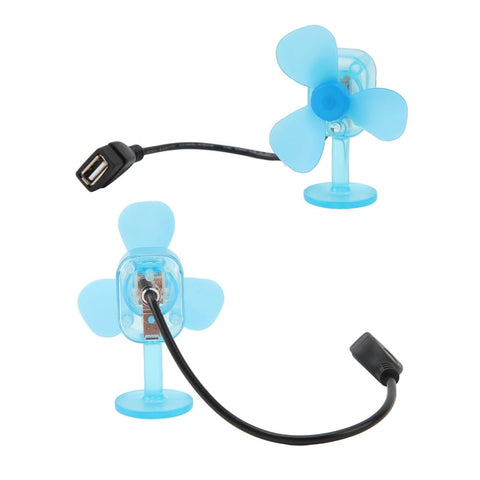 Blue Mini USB 5W Wind Power Generator Portable Emergency Phone Charger for outdoor use with USB output, suitable for cars and bikes.