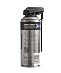 Side view of 400ml can of Silicone Spray Lubricant For Tools And Gear A Handy Toolbox Essential Multipurpose Slick That Repels Dirt