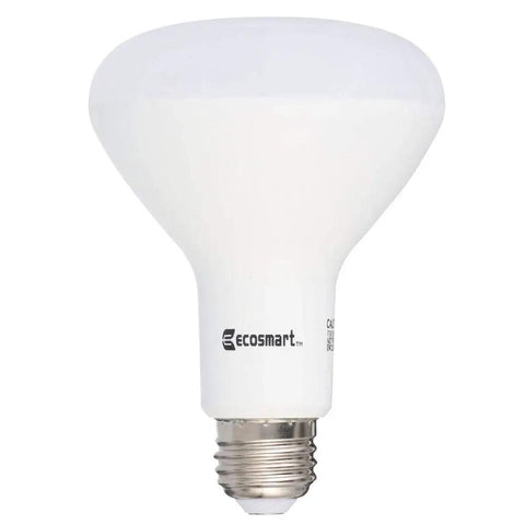 Soft White BR30 LED Light Bulbs 8.5W Replacement for 65W, Dimmable with base, front view, 650 Lumens, 2700K