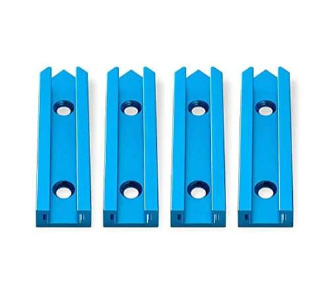 Four 3-inch intersection kits from Six 48-Inch Universal T-Track Bars With Double-Cut Profile And Four 3-Inch T-Track Intersection Kits