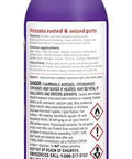 Back view of Stuck Bolts And Nuts Teflon Penetrant Aerosol 10 Oz Quick Penetration For Frozen Or Rusted Hardware with warning labels.