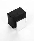 Heavy Duty Rubber Door Stopper With Aluminum Alloy Base For Wood Or Ceramic Floors Hidden Floor Mount Door Stop Silver Black Finish