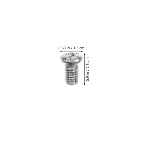 Zinc Alloy Cross Pan Head Screw dimensions 0.63 in x 0.9 in for Zinc Alloy Cross Pan Head Screws Nuts And Washers Kit For Secure Machinery Assembly