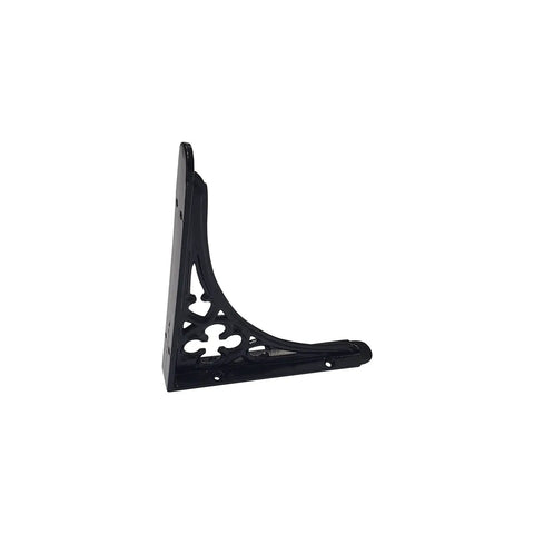 Built Different Set Of 2 Heavy Duty Cast Iron Shelf Brackets Wall Mounted L Corner Supports 8x7 Inch showing detailed design.