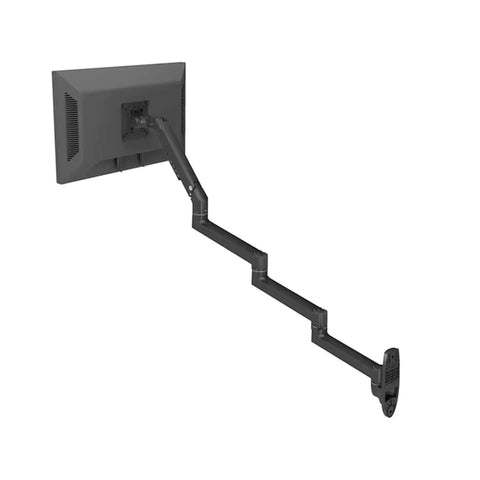 Sweet Slick Aluminum Wall Mount Bracket For 17 To 32 Inch Screens With Smooth Mechanical Spring Arm and Full Swivel Flex side view.