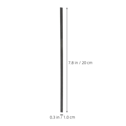 Image of a single rod from a 50 Pack Plastic Welding Rods 20cm Black PP Welding Sticks For Auto Body Bumper Scratch And Crack Repair Kit Quick Weld.