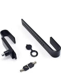 Heavy Duty Steel Cargo Door Lock For Trucks And Shipping Containers With 2 Tubular Keys Rubber Cover 9 To 18 Inch Adjustable Black Finish