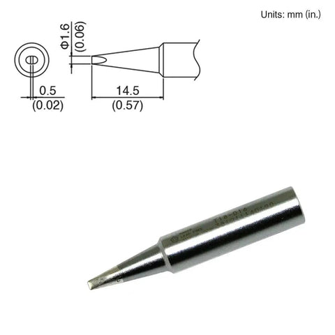 Pro Grade Soldering Station With T18 Tips B D08 D12 D24 For Precision Electronics Temperature Control Fast Heat Up Easy Tip Change Ideal For Diy Projects And Repairs, showing tip B D08 with dimensions.