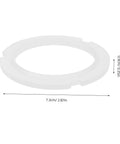 Pro Grade Silicone Replacement Gasket Seal Ring For Coffee Machines And Espresso Makers Easy Fit For E61 Heads, shown with dimensions