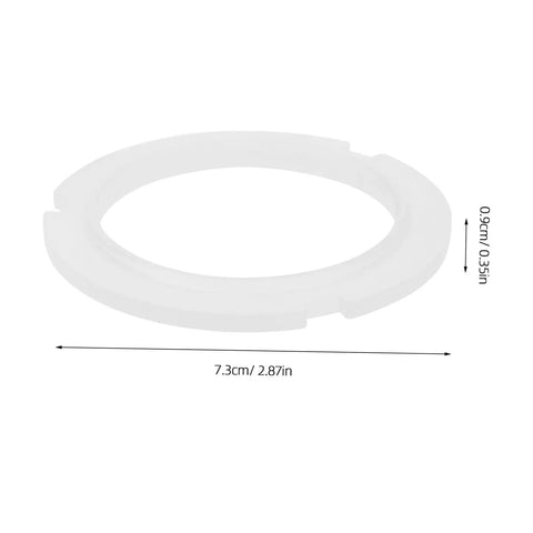 Pro Grade Silicone Replacement Gasket Seal Ring For Coffee Machines And Espresso Makers Easy Fit For E61 Heads, shown with dimensions