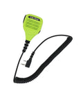 Light green 2 Pin K Plug Handheld Speaker Microphone for UV Series Two Way Radios Walkie Talkie Compatible With UV5R BF888S UV82 UV82L UV6R