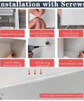 Installation steps for Built Different Wall Mount EV Charger Enclosure and Waterproof Outdoor Housing using screws and seals.