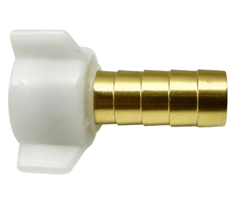 Brass Go To Half Inch Barbed To Half Inch NPT Female Swivel Nut Adapter Fitting, 2 Pack, Heavy Duty Hose Connector For Poly Tubing, Clamp Compatible, Leak Free Plumbing Accessory, brass barbed adapter