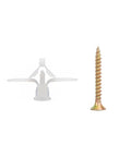 Heavy Duty M8 Drywall Anchors With Screws Kit for Hollow Walls Ideal for Mounting Heavy Shelves Cabinets TV Brackets Mirrors On Plasterboard