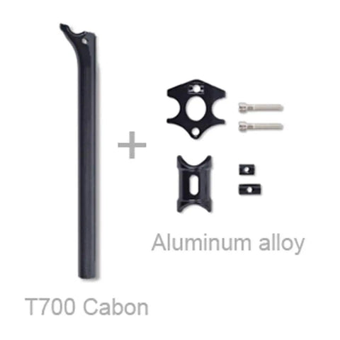 Lightweight Carbon Seat Post 27.2mm For Road And MTB Bikes Full Carbon Fiber With 3K Matte Finish 400mm Length And 25mm Offset About 210g Black