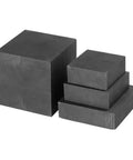 Graphite Block With Glossy Exterior For Electrodes And Sintering Applications Square Plate 20x50x50mm, showing multiple block sizes.
