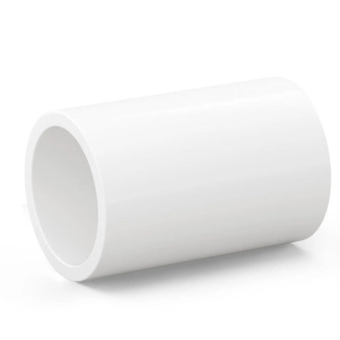One Half Inch PVC Coupling For Home Or Industrial Use Built For DIY Projects Furniture Grade Pipe Socket Fittings PVC