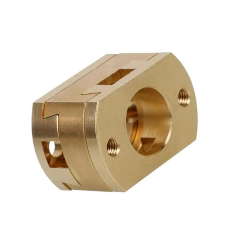 Upgrade Your 3D Printer Game With This Smooth Oldham Coupling For Z Axis T8 Screw Fit Exactly On CR10 S4 S5 Pro Ender 3 V2 3S Prints Flaw-Free brass Oldham coupling for T8 Z-axis lead screw