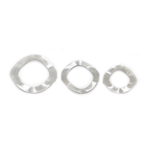 Lock Washers Assortment Kit 304 Stainless Steel Three Wave Spring Washers M3 To M51 For Auto DIY And Machinery Pro Grade Heavy Duty Easy To Install No Tools Needed, three stainless washers