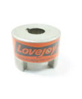 Five Eighth Inch Bore Steel Jaw Coupling Hub L075 Series Beefy Industrial Shaft Coupler for Power Transmission, Rugged Metal Coupler for Machinery, 10688 Style D563199 silver steel jaw hub