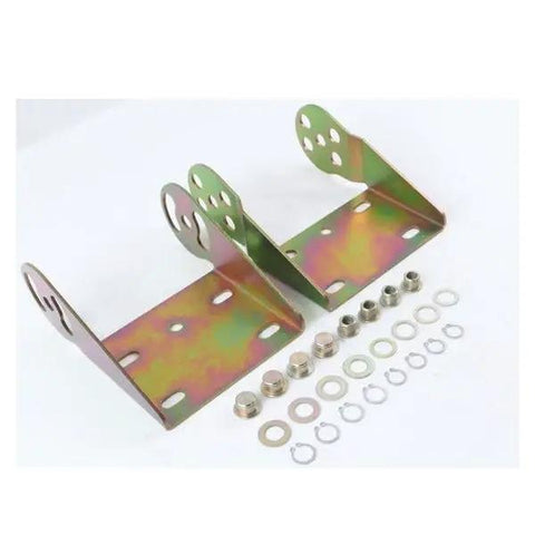 Solid Replacement Mounting Feet Kit For JLG 800S 860Sj 680S Telescopic Boom Lift: metallic brackets and hardware.