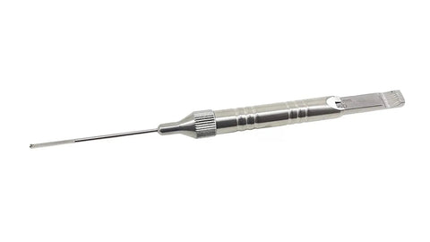 0 To 60 Mm Depth Gauge For Surgical And Orthopedic Use, Pro Grade Stainless Steel Medical Instrument with knurled grip