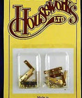 Gold Plated Brass HL Dollhouse Hinges Set Of 4 With 28 Nails For 1 To 12 Scale Mini Builds Working Tiny Door Hinges For Dollhouses