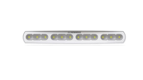 Heavy Duty Marine Led Flood Light 18 Inch IP68 Waterproof Deck Cockpit Security Fixture with multiple LED bulbs.