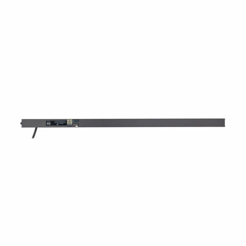 Side view of Heavy Duty 12 Outlet Power Strip With 15 Foot Extension Cord Mountable Metal Construction For Dorm Rooms Workbenches