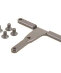 Alloy T Brace For Mi8 RC Car Chassis Rear Stiffener in black aluminum with screws