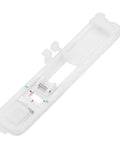 One Step Button Hole Press Foot For Home Sewing Machines, lightweight durable plastic keyhole attachment, easy swap design.