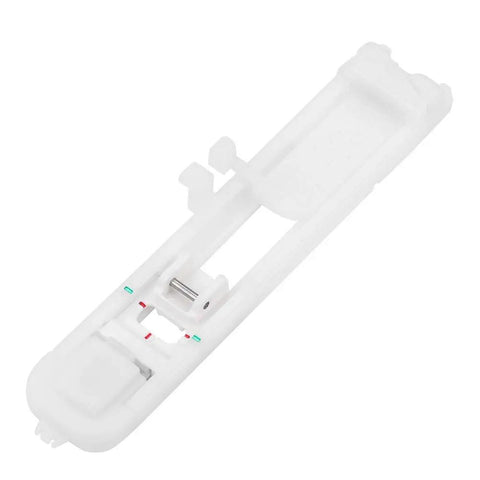 One Step Button Hole Press Foot For Home Sewing Machines, lightweight durable plastic keyhole attachment, easy swap design.