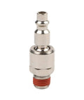 Rotary Union Air Connector For Pneumatic Systems With One Quarter NPT Adapter Nickel Plated Iron 55mm Length Built Tough Industrial Grade Easy Install Universal Fit For Pneumatic Fittings, nickel-plated iron air fitting