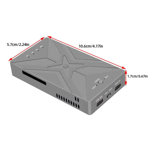 Rock Solid Dual Bay M.2 NVMe SSD RAID Enclosure Offers Supercharged USB Type C Ports with key dimensions and design details.