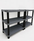 Super Heavy Duty Plastic Modular Storage Cabinet Featuring Slammin Adjustable Shelves And Rock Solid Legs for home office use, 65x35x45cm.