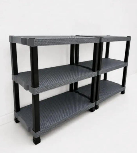 Super Heavy Duty Plastic Modular Storage Cabinet Featuring Slammin Adjustable Shelves And Rock Solid Legs for home office use, 65x35x45cm.