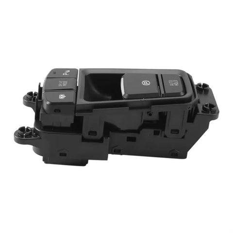 Electric Parking Brake Actuator Left Front Switch For Hyundai Sonata 2015 2016, black plastic switch with control buttons for easy installation.