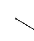 Close-up of 4-40 x 1/8 inch stainless steel Allen head socket set screw with hex key, black oxide finish, for secure pro grade fastening.